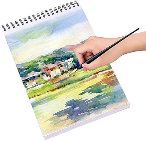 Bachmore Drawing Pad 9X12 Inch (110lb/180g), 60 Sheets, Top Spiral Bound Multi-Media for Artist Pro & Amateurs | Acrylic Art, Ink, Paint, Oil Pastels,Watercolor Mixed Media Sketch