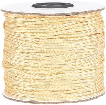 PH PandaHall 1.5mm 100 Yards Nylon Thread Blinds String Beading Cord Bracelet String Braided Lift Shade Cord Kumihimo Macrame Thread for Rollers Windows Roman Shade Repair Friendship Bracelet
