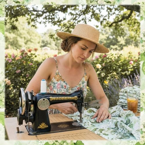 HunnmingRe 20 Pcs 10''x10'' Sage Green Hydrangea Quilting Fabric Square Greenery Flower Precuts Quilted Fabric Bundle Bow Leaves Printed Sewing Material for Patchwork Strips Spring DIY Sewing Crafts