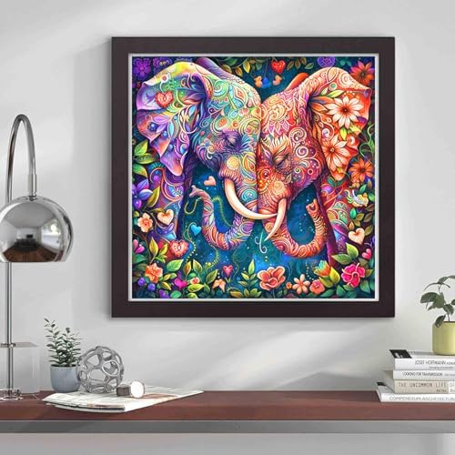 Diamond Art Kits for Adults, Elephant Diamond Art Painting Kits for Adults