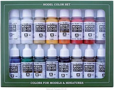 Vallejo - Napoleonic Colors French & British 1789-1815 Paint Set | Model Color | High Pigmentation Colors | Historical Finishes for Model Kits & Scale Figures | 16 Bottles x 18 ml. (0.60 fl.oz)