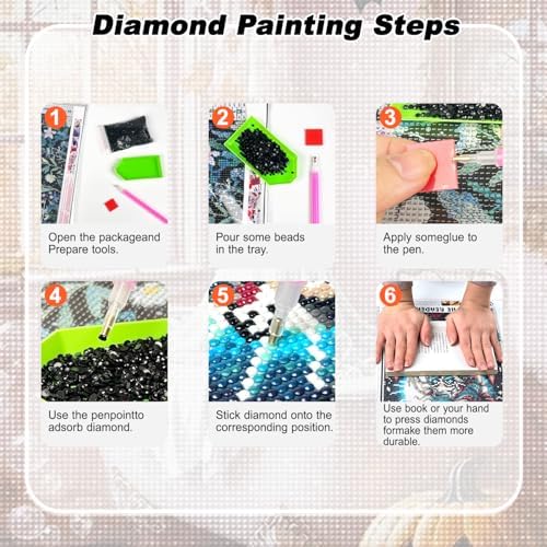 AIBOERL Diamond Art Kits for Adults，Halloween Diamond Painting Wall Decor | Round Drill Bathroom Ghost Diamond Painting for Beginners DIY Rhinestone 5D Diamond dots(Gemstone Craft)Wall Art Gift 12x16IN