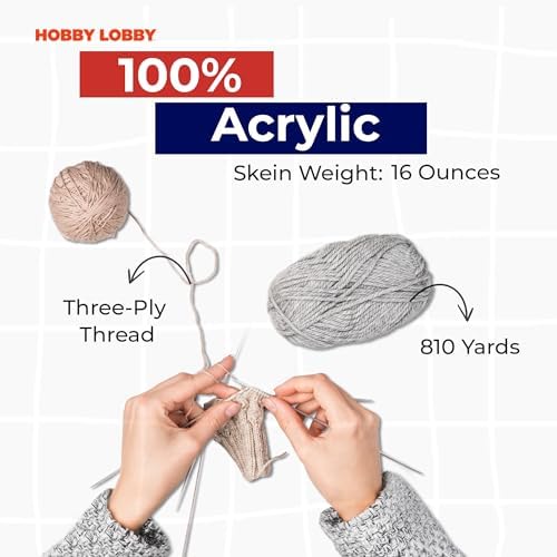 Hobby Lobby Crafter's Secret Big Idea Yarn 100% Acrylic, 5 Magnolia Way