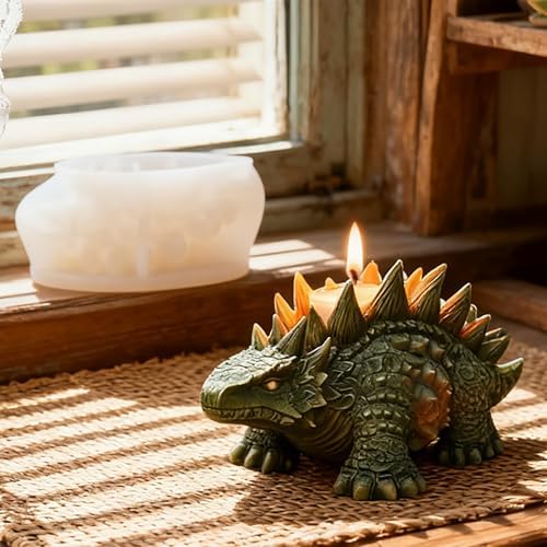 Dragon Animal Cylinder Molds Silicone Wave Spiral Candle Mold - Silicone Resin Casting Molds for Candle & Resin & Soap Craft Supplies
