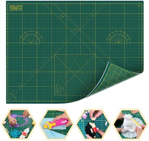 Self Healing Cutting Mat A2 18"x 24" Double Sided Green Mat