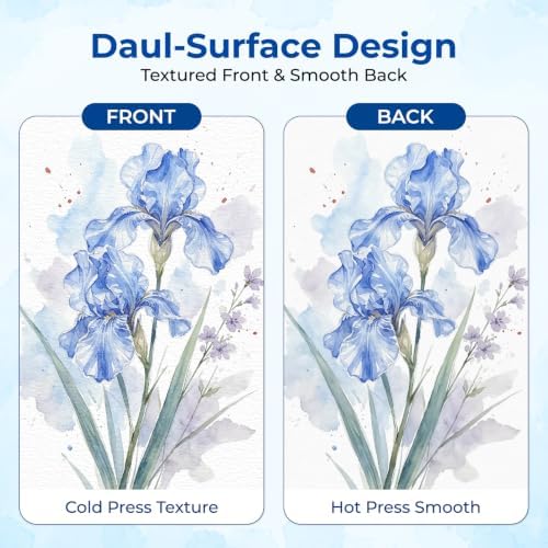 120 Sheets Watercolor Paper 4x6, 110lb/230 GSM Cold Press Water Color Paper