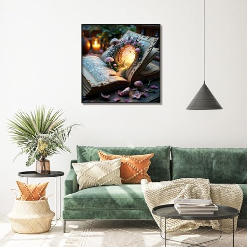 Diamond Art Kits for Adults, Magic Book Diamond Painting Kit, 14 x 14 Inch
