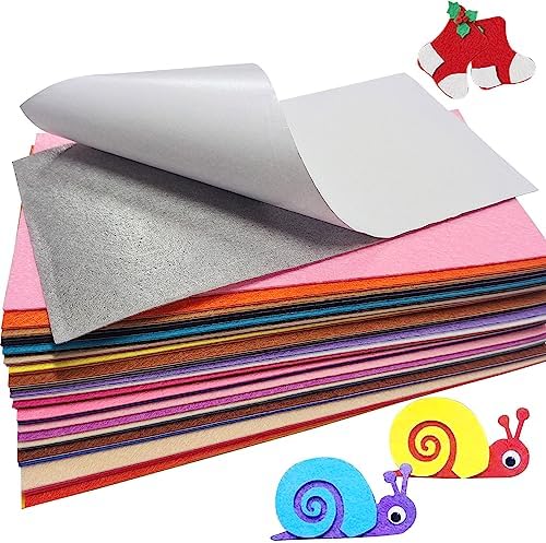 Jtnohx Self Adhesive Felt Sheets Adhesive Backed Felt Fabric Stiff Sheets