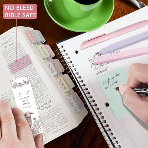 XKDOUS Bible Study Supplies, Bible Journaling Kit with Highlighters, Color