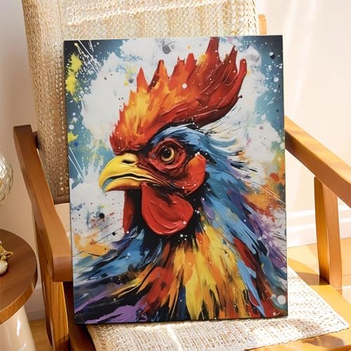 XTCIXAL Paint by Numbers Kit for Adults, Chicken - 16X20 Inch