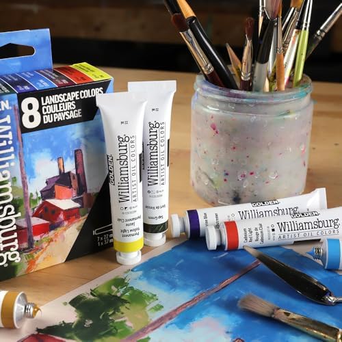 Williamsburg Artist Oil Colors, Landscape Colors Set, 8 Colors