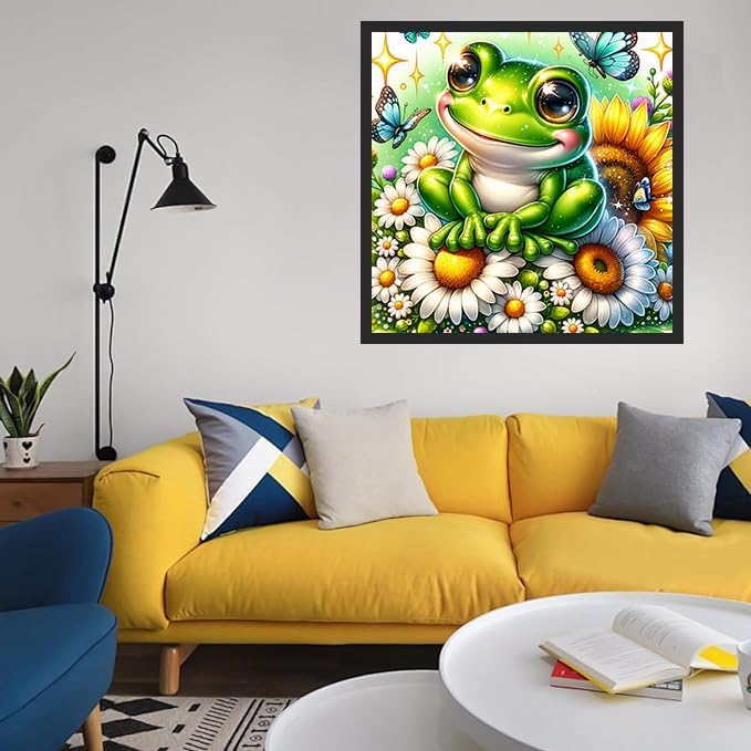 Axquilon Frog Diamond Art Kits for Adults 12x12 inch