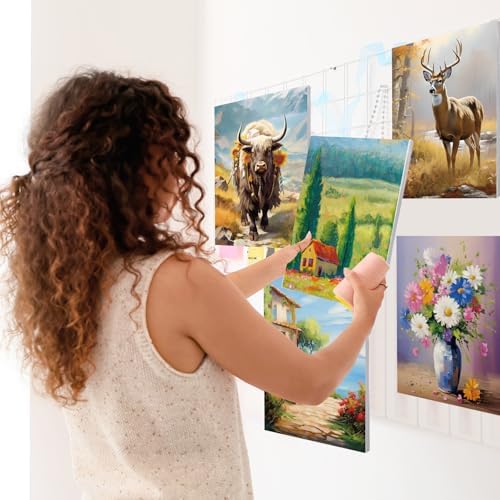 Harloon 36 Pcs 8 x 10 Inch Pre Drawn Canvas for Painting Afro Queen Pre Stretched Canvas Painting for Adult Sip and Paint Party Supplies Favor