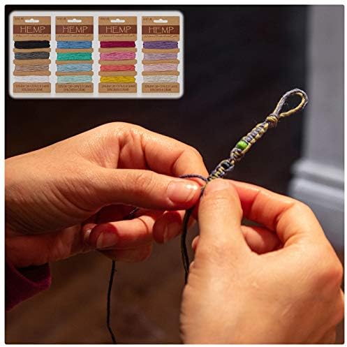 16 Colors Thread Cord for Jewelry Making Hemp Cotton String, Colorful
