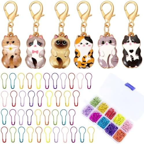306 Pcs Stitch Markers, Metal Stitch Markers for Crocheting, Metal Safety Pins for Knitting and Crocheting