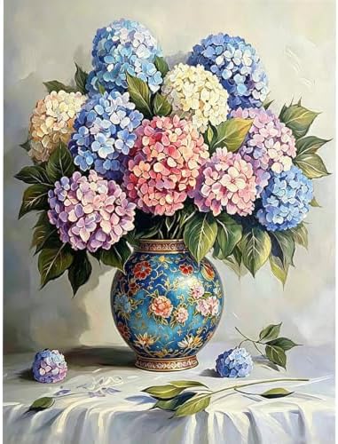 Hydrangea 5D Diamond Art Kit for Adults Full Drill gem art craft