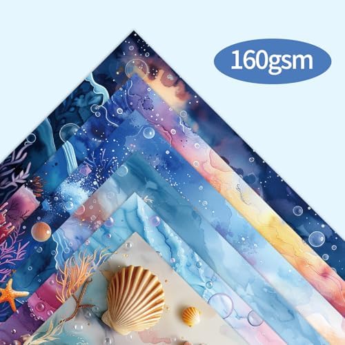 6x6" Scrapbooking Paper Pad Single Sided Decorative Colored Papers