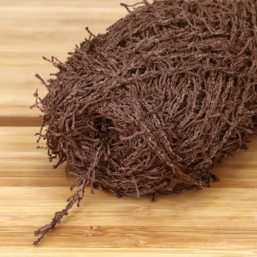 JubileeYarn Scrubby Dish Yarn - 50g/Skein Dishcloth Polyester - Chestnut Brown - 4 Skeins
