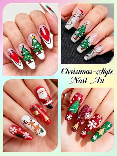 Kalolary 12 Color 0.5MM Nail Art Pens Set 3D Nail Art Pens