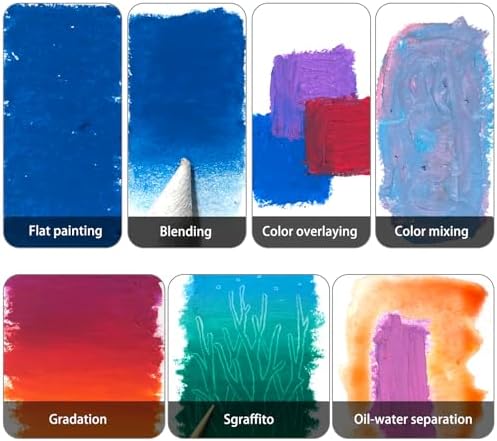 Artecho Macaron Oil Pastels Set of 36 Colors (10 x 70 mm) | Soft Oil Pastels, For Art Painting, Drawing, Blending, For Artists, Beginners, Students, Teachers