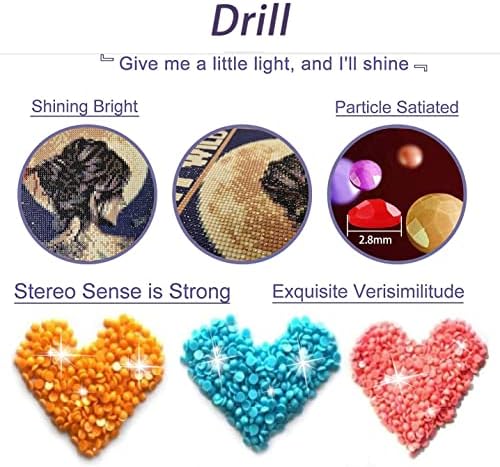 VeGuude Diamond Painting Kits for Adults, 6 Pack Van Gogh Starry Night Diamond Art Kits, 5D Full Drill DIY Crafts for Adults Home Wall Decor Sunflower Irises Café Terrace at Night [12x16in]