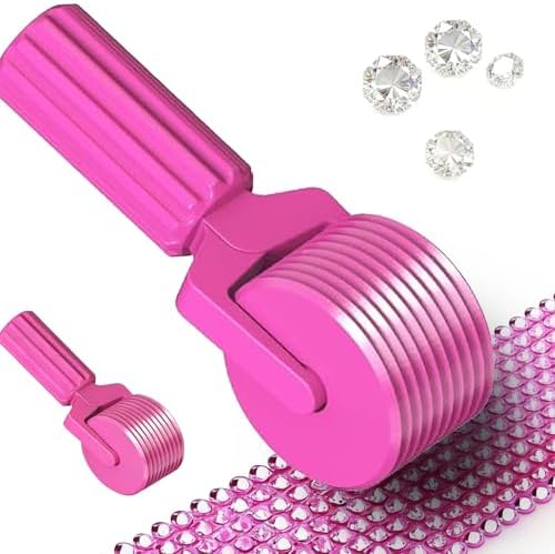 Upgraded Diamond Painting Roller Tool & Straightener, Detachable Diamond Art Roller for Smooth Pressing, 5D Gem Art Accessories and Crafting Supplies for Canvas Flattening, Pink