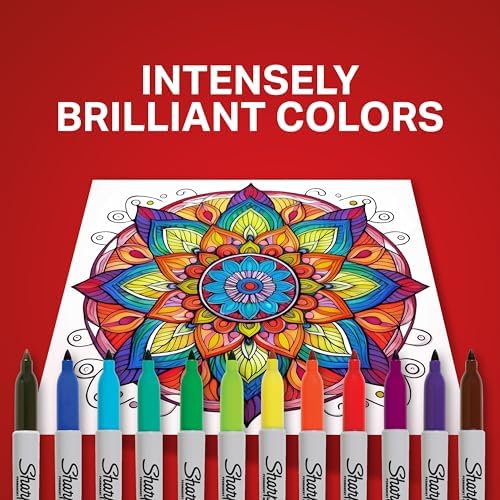 Sharpie Permanent Markers, Ultimate Collection, Ultra Fine And Fine Tip Markers, Assorted Colors, 72 Count - Classroom, Teacher Supplies, Arts & Crafts, Bulk Marker Set