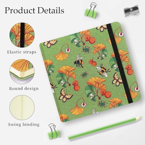 5x5 Sketchbook,Pocket Hardcover Notebooks,Sketch Books for Drawing Writing