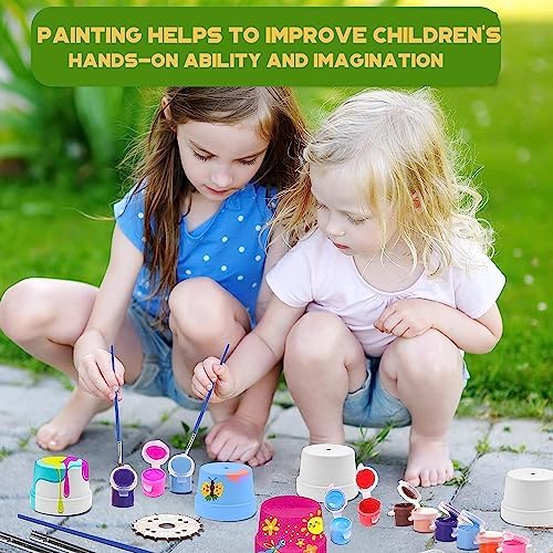 145 Pcs Mini Acrylic Paint Set for Kids, 12 Colors Washable Acrylic Paint Strip with 5 Paint Tray for Kids&Adults Craft Paint, with Mini Paint Strips for Easter Eggs Art Craft Painting Easter Gifts