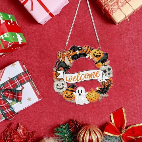 Halloween Hanging Diamond Art Kits for Adult Diamond Painting Kit Pendant