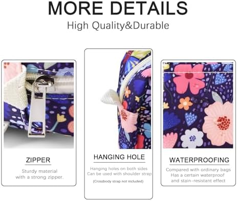 Multiple Pockets Portfolio Organizer with Zippered,Storage Pencil Pouch Bag
