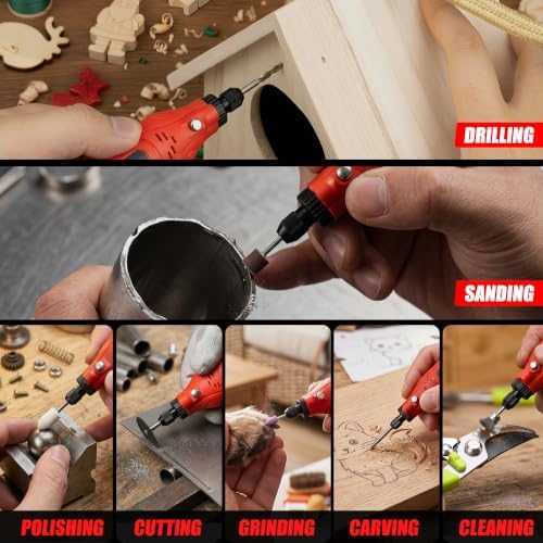 4V Cordless Mini Rotary Tool Kit with 446PCS Accessories