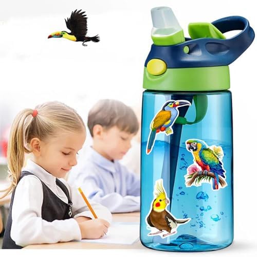 DothRayan 100 Pcs Birds Stickers Cute Bird Animals Stickers, Vinyl Waterproof Birds Sticker for Kids Teen Water Bottles Laptop Luggage Phone Skateboard Computer Refrigerators