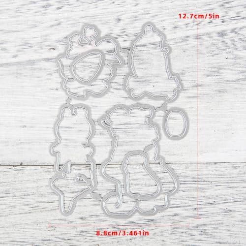 Witch Ghost Halloween Clear Stamps and Die Cuts Sets for DIY Card Making