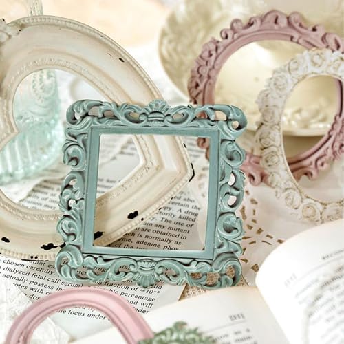 40Pcs Scrapbook Supplies Decoration Papers, Lace Frames Junk Journal Supply