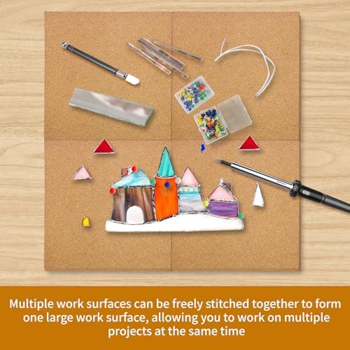 4Pcs Heat Resistant Work Surface Cutting Mat with 100Pcs Push Pins