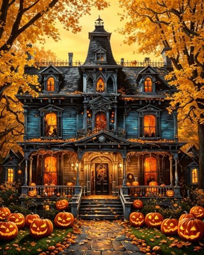 Arttoplus Halloween Paint by Numbers Kit for Adults Beginner 16x20 inch