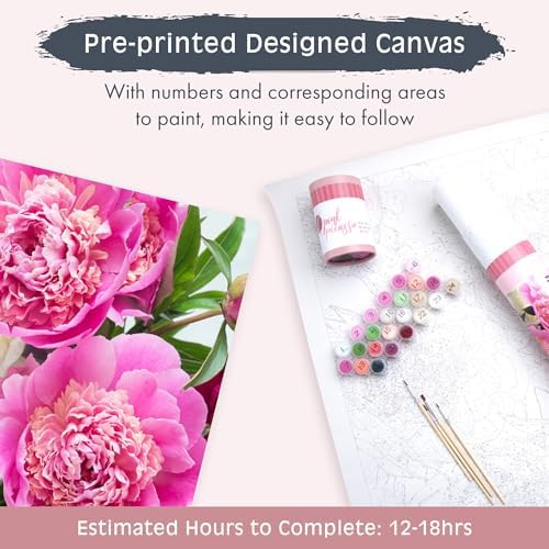 Pink Picasso Paint by Number Kit, for Adults & Teens,16x20, Magic Magenta
