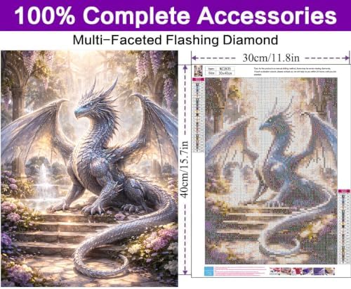 Diamond Art Kits for Adults, Dragon Diamond Art Painting Kits for Adults