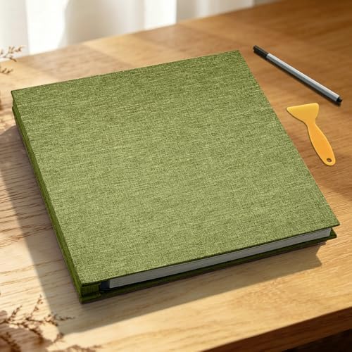 Large Photo Album Self Adhesive Scrapbook, 30 Sheets/ 60 Pages Photo Book for 4x6, 5x7, 8x10 Pictures, DIY Album for Birthday Gifts for Women Mom Wedding Baby Family Travel