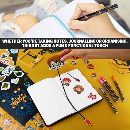 Get Trend Harry Potter Gifts Scrapbook Kit for Girls Boys with Notebook, Stickers, Pens, Bookmarks, Frames, Patches, Art Supplies, Gifts for Kids (Multi Harry Potter)
