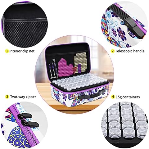 ZORETCO Diamond Art Storage with 60 Containers, Diamond Art Kits for Adults