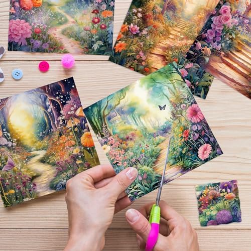 6x6" Scrapbooking Paper Pad Single Sided Decorative Colored Papers