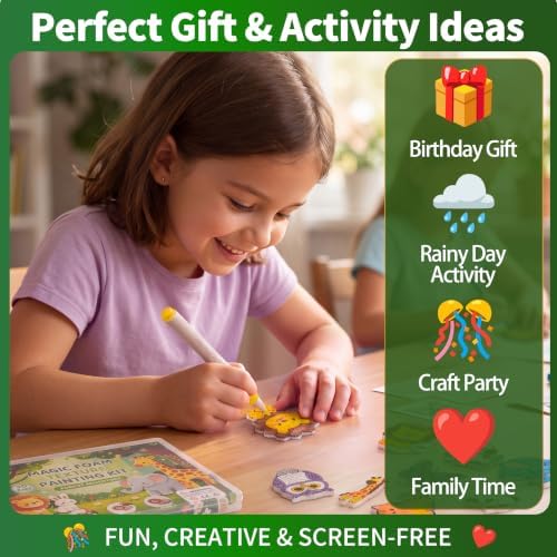 Magic Foam Texture Painting Kit, magic Puffy Set Includes Gift Bags & Cards