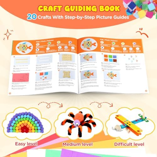 Zefy 3800+ Pcs Arts and Crafts Kit Supplies for Kids, All in One Craft Box