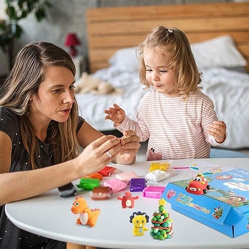 Air Dry Clay Kit for Kids – 64 Colors 15g Each, Non-Toxic Modeling Clay Set