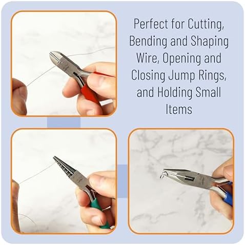 Mr. Pen- Pliers for Jewelry Making, 3 Pack, Chain Nose