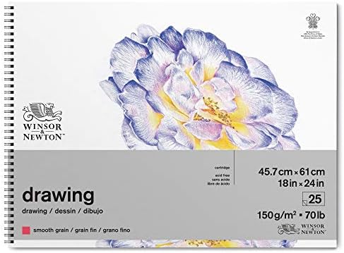 Winsor & Newton Classic Drawing Paper Pad, 18" x 24", 25 Sheets, 150gsm
