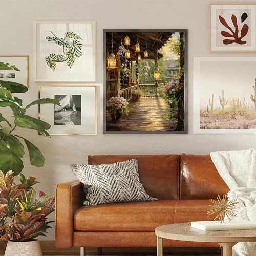 Landscape Paint by Numbers for Adults - Scenery Paint by Number on Canvas