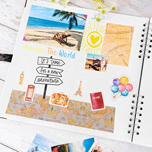 Scrapbook Album, 80 Pages, 11 x 11 Inch, White Photo Album, Scrap Book | Hardcover with Thick 200 GSM Kraft Paper, Ideal for Your Scrapbooking Albums, Art & Craft Projects (White, 11 x 11 Inch)